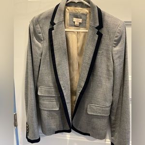 J.crew schoolboy blazer gray with navy details